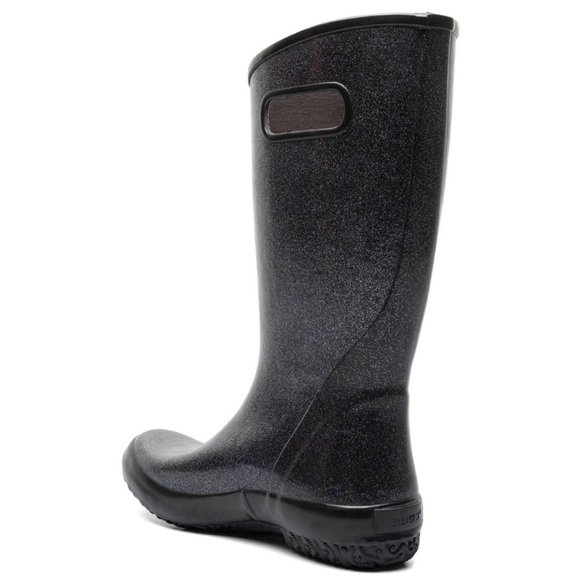 Bogs Women's Waterproof Rain Boots -Black Glitter - Picture 12 of 13